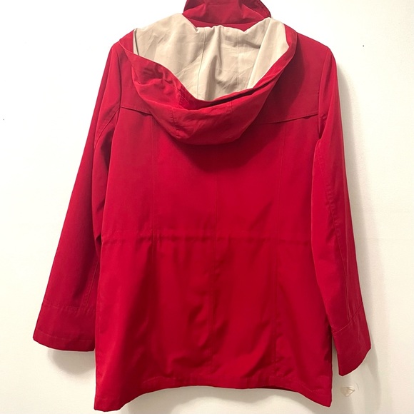Portrait Women's Red Jacket Coat Adjustable with Pockets Size M - Picture 3 of 13